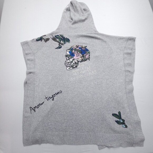 Zadig & Voltaire Inna Tattoo Cashmere Cardigan M/L - Picture 4 of 14